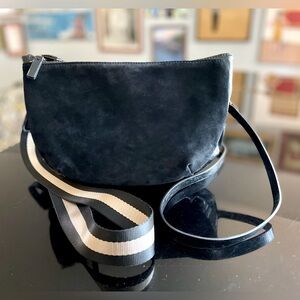 Anthropologie Crossbody Bag black with two compartments and two strap options